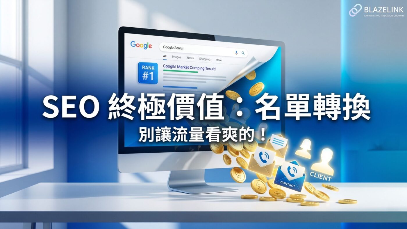 你的 SEO 只是「排名看爽的」嗎?為什麼「名單型SEO」與 Landing Page 才是企業獲利的唯一解