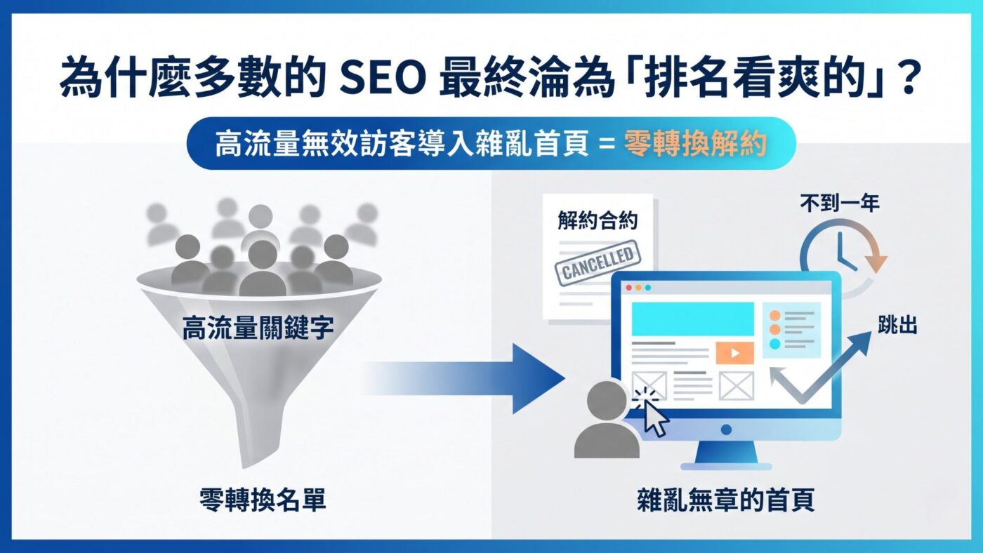 為什麼多數的 SEO 最終淪為「排名看爽的」？
