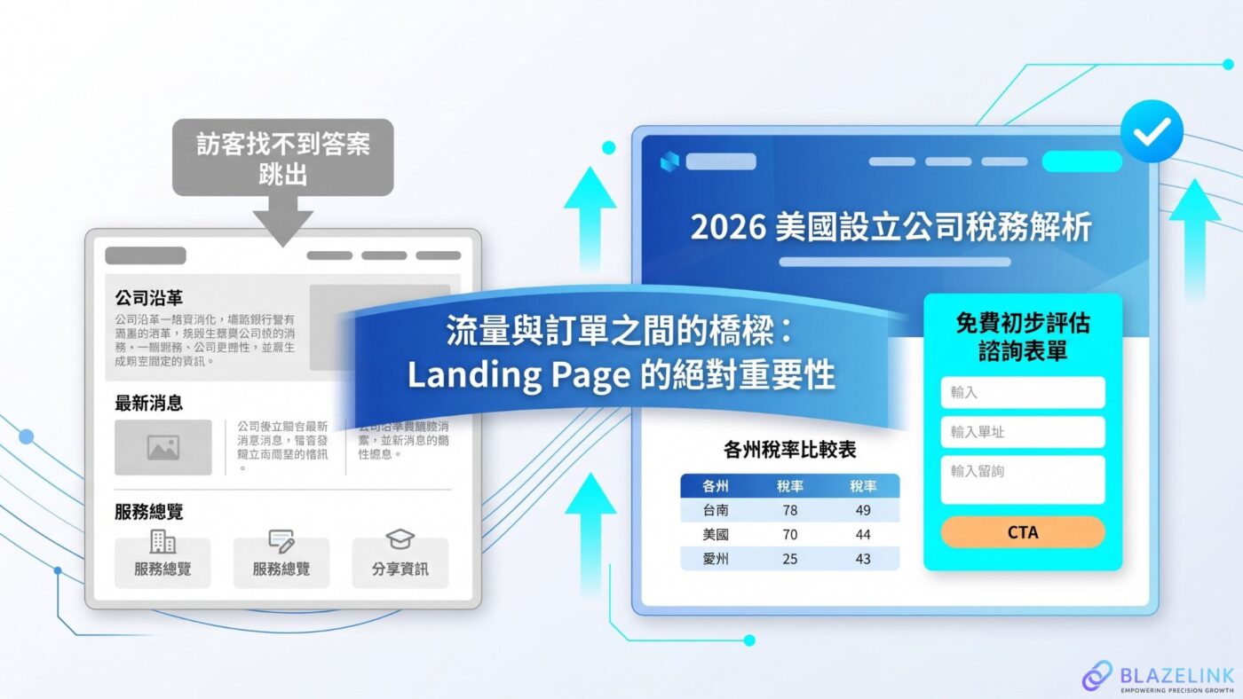 流量與訂單之間的橋樑：Landing Page 的絕對重要性