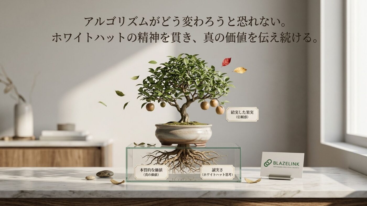 アルゴリズムの波に飲まれないために：誠実さ（ホワイトハット）と本質的な価値